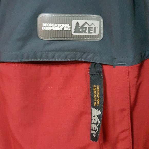 XL REI VINTAGE CHARCOAL & BURGUNDY TWO-TIME HOODED OUTDOOR ACTIVITY JACKET - Picture 7 of 14
